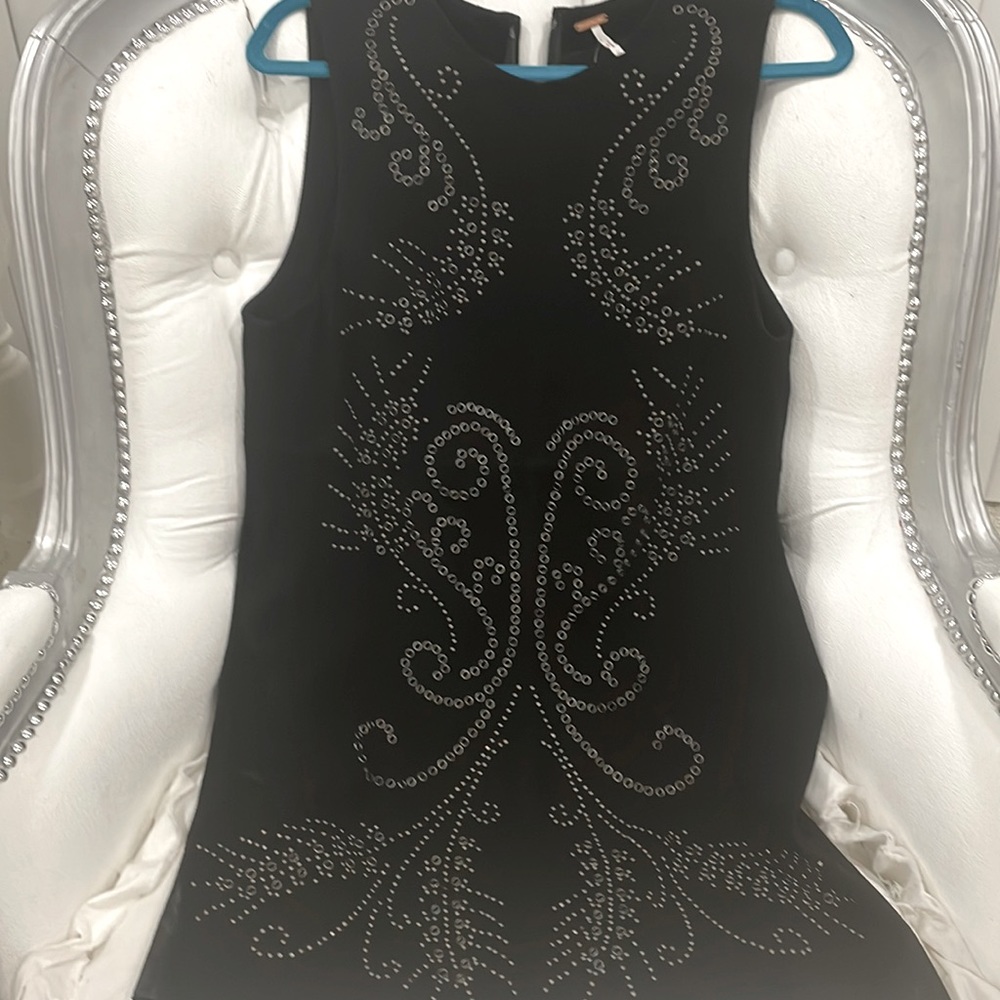 Free People Sueded metal studded Dress